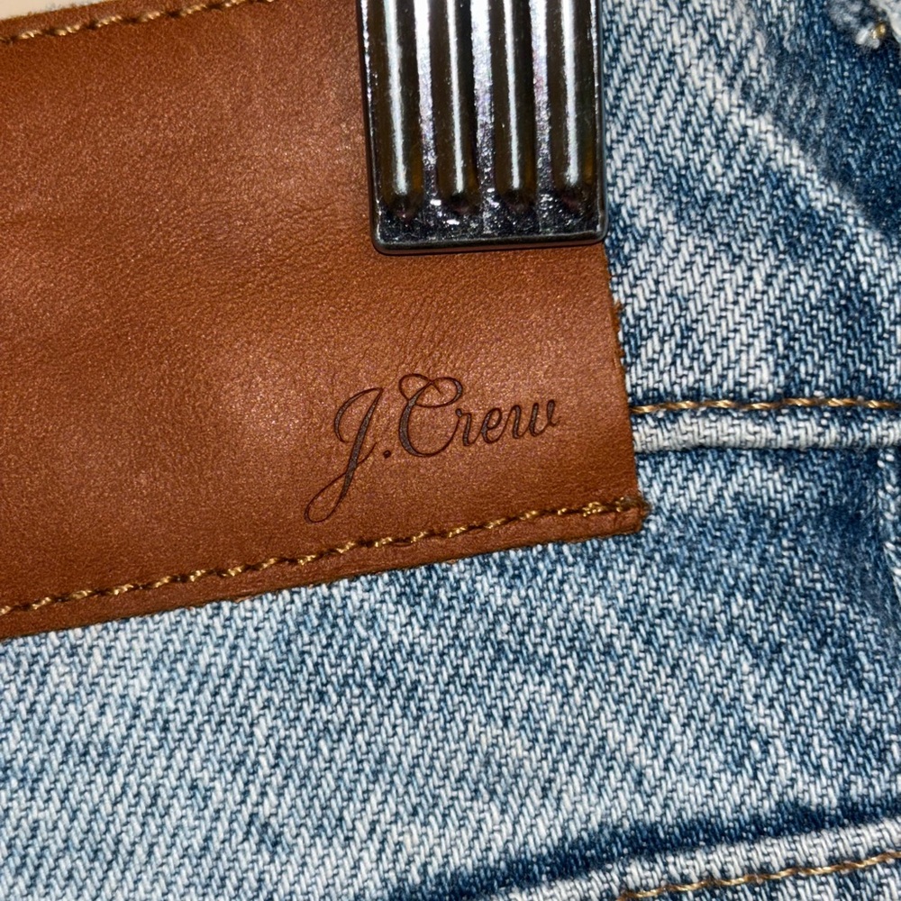 Full Length Demi Boot J Crew Blue Denim Jeans - Picture 5 of 5